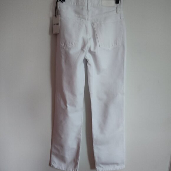Ladies SZ 27 Re/Done Vintage White  90's High-Rise Loose Jean - Picture 3 of 5